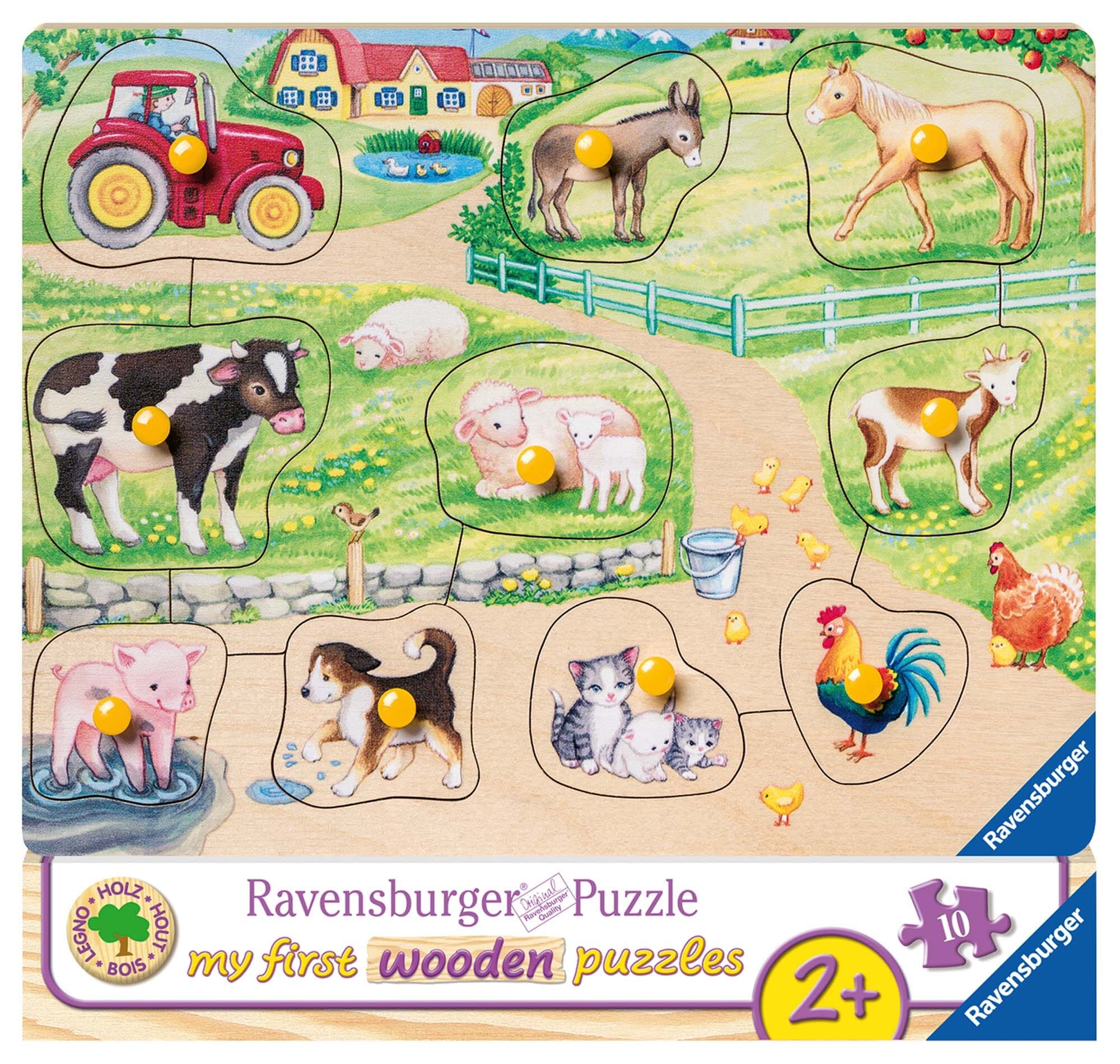 Ravensburger Puzzel - Ochtend op de boerderij 10 stukjes