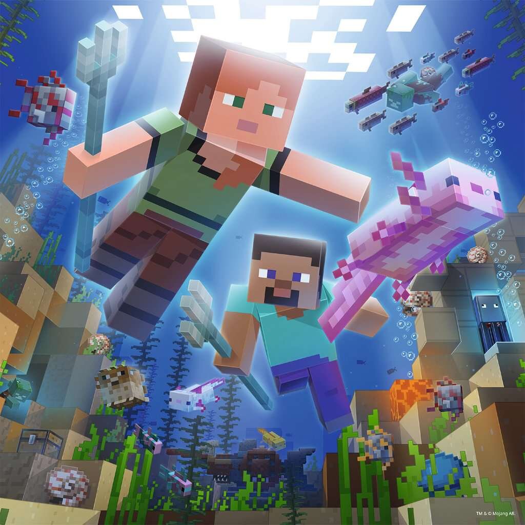 Ravensburger Puzzel - Minecraft 3x49 stukjes