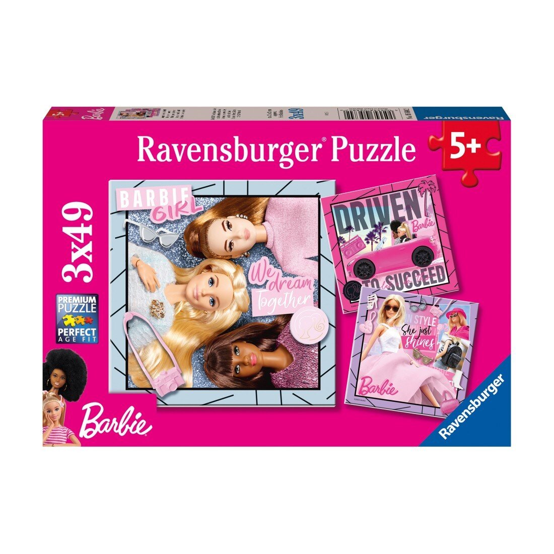 Ravensburger Puzzel - Barbie 3x49 stukjes