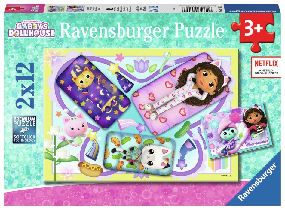 Ravensburger Puzzel - Gabby's Dollhouse 2x12 stukjes