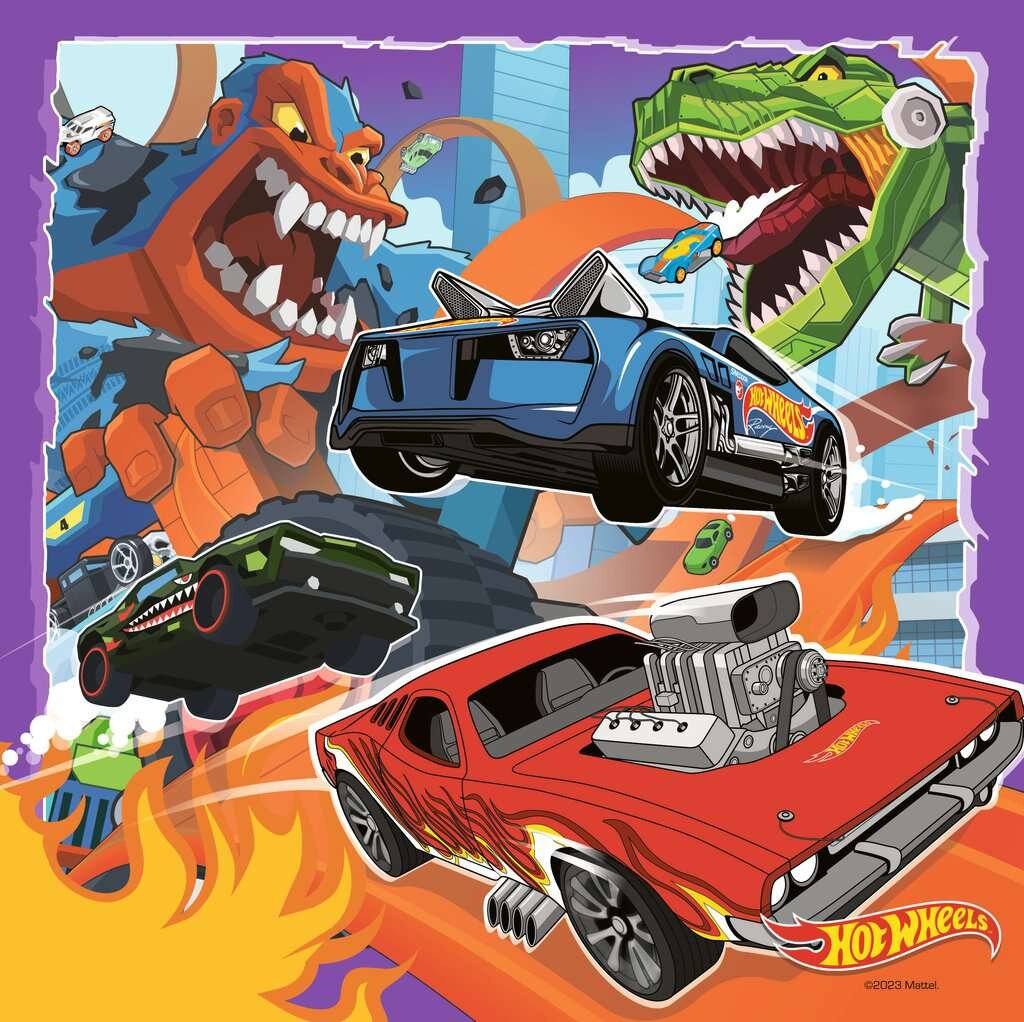 Ravensburger Puzzel - Hot Wheels 3x49 stukjes