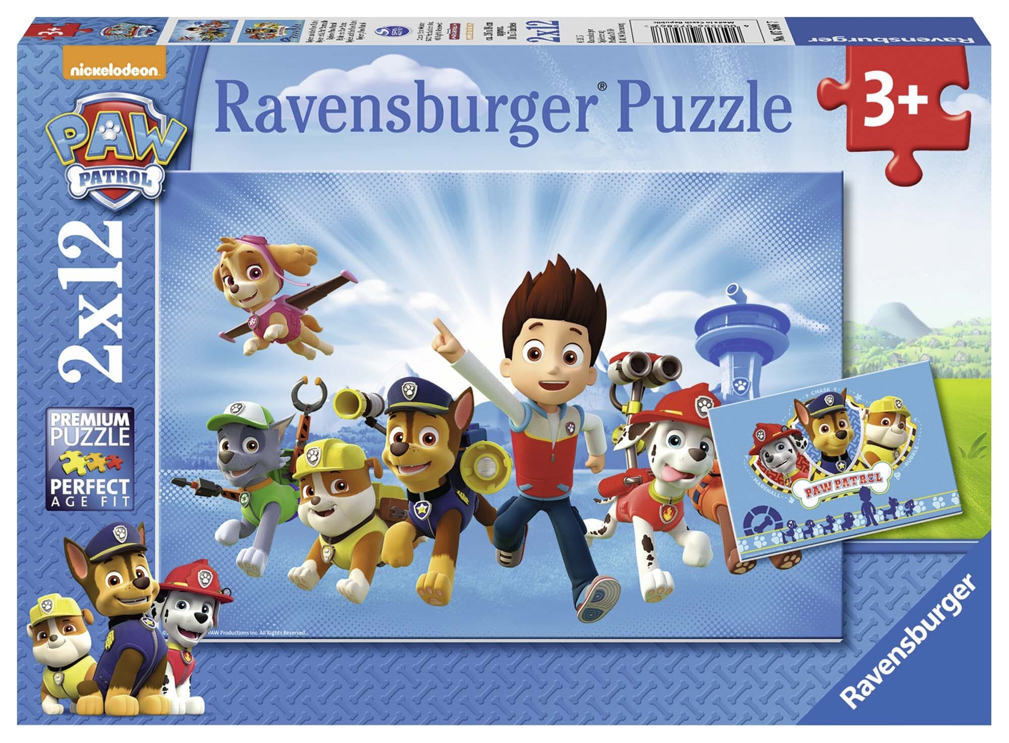 Ravensburger Puzzel - Paw Patrol 2x12 stukjes