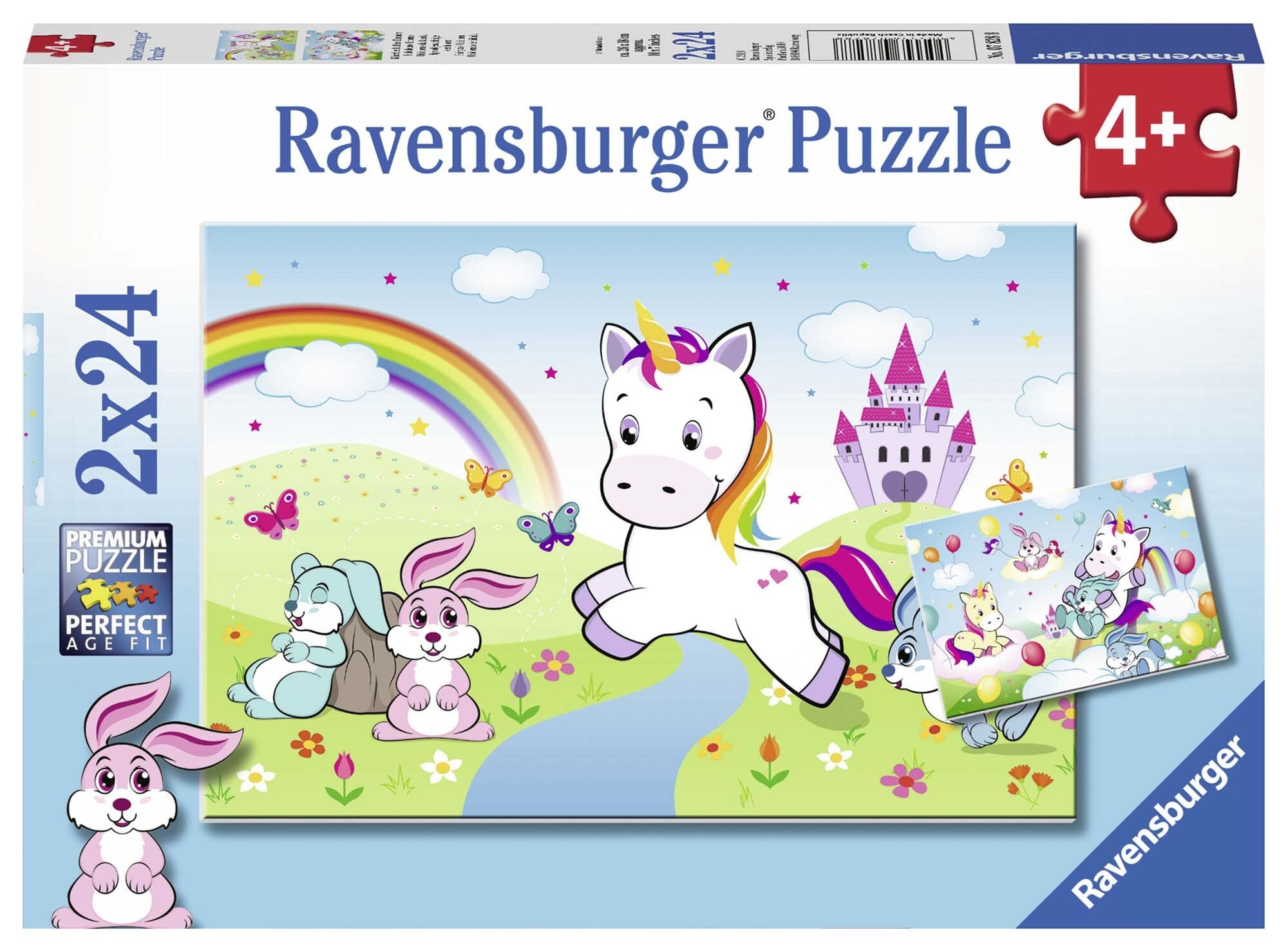 Ravensburger Puzzel - Eenhoorns 2x24 stukjes