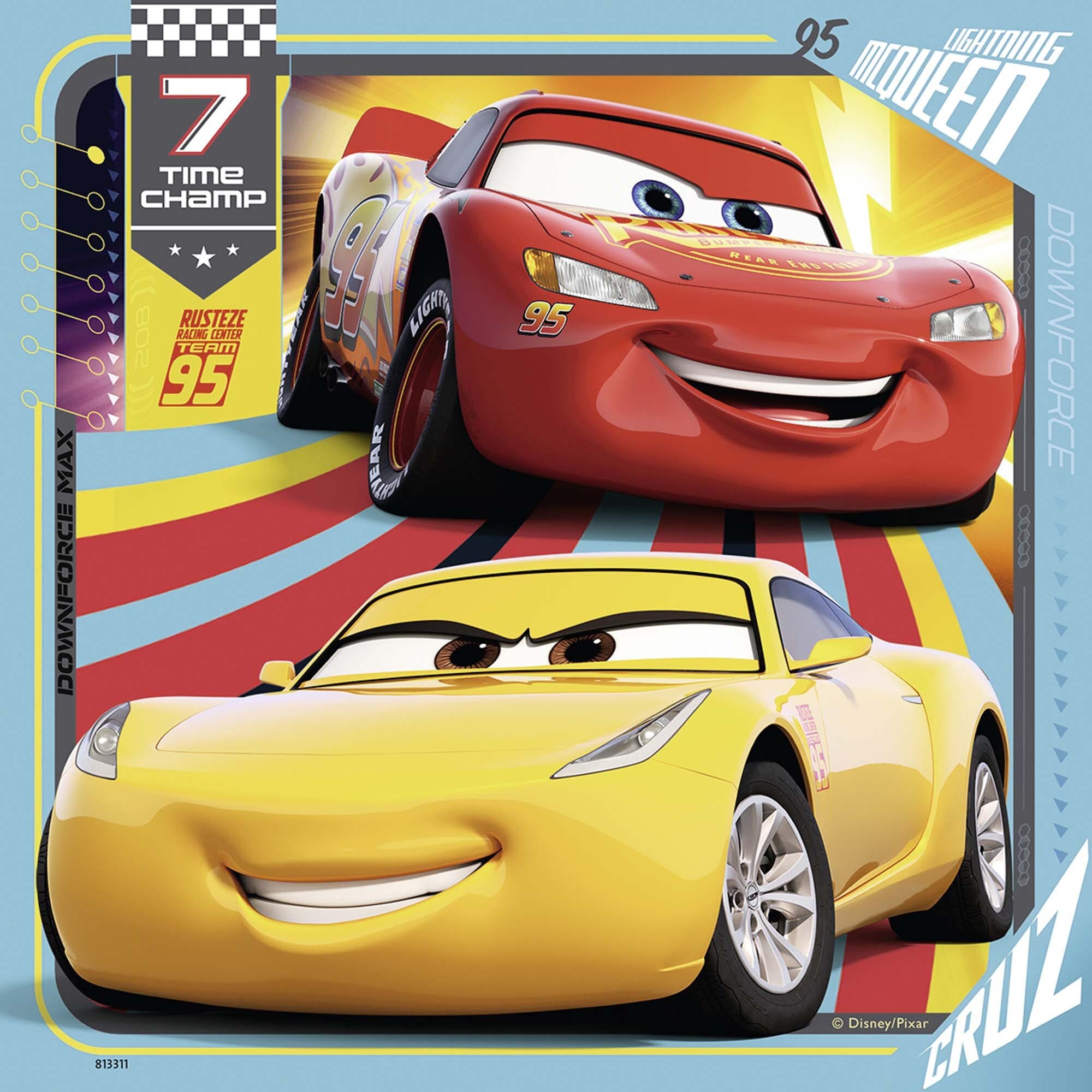 Ravensburger Puzzel - Disney Cars - Auto's 3x49 stukjes