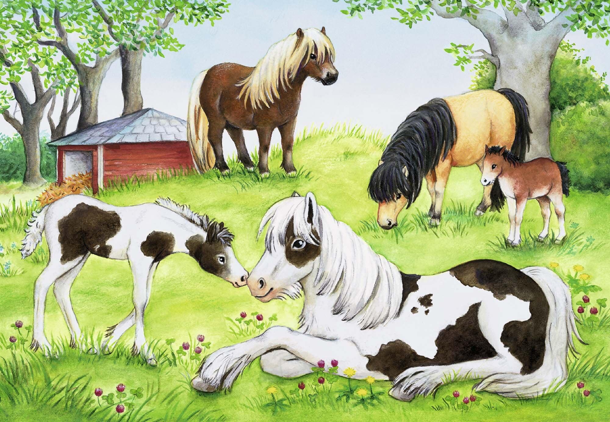 Ravensburger Puzzel - Een wereld van paarden 2x24 stukjes