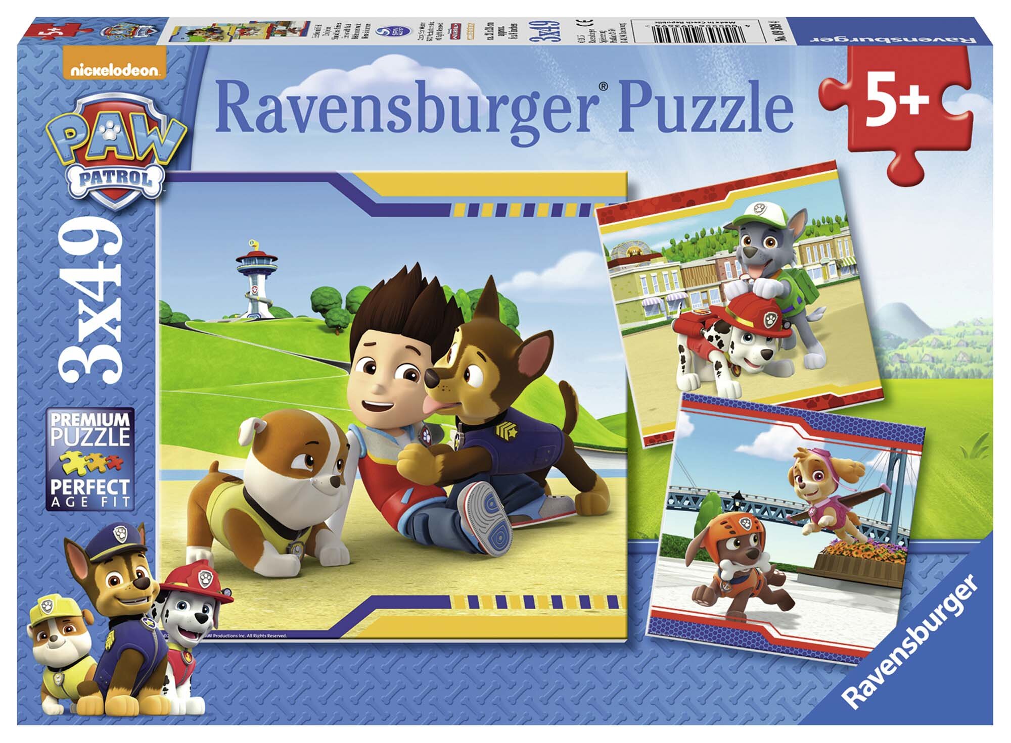 Ravensburger Puzzel - Paw Patrol Furry Heroes 3x49 stukjes