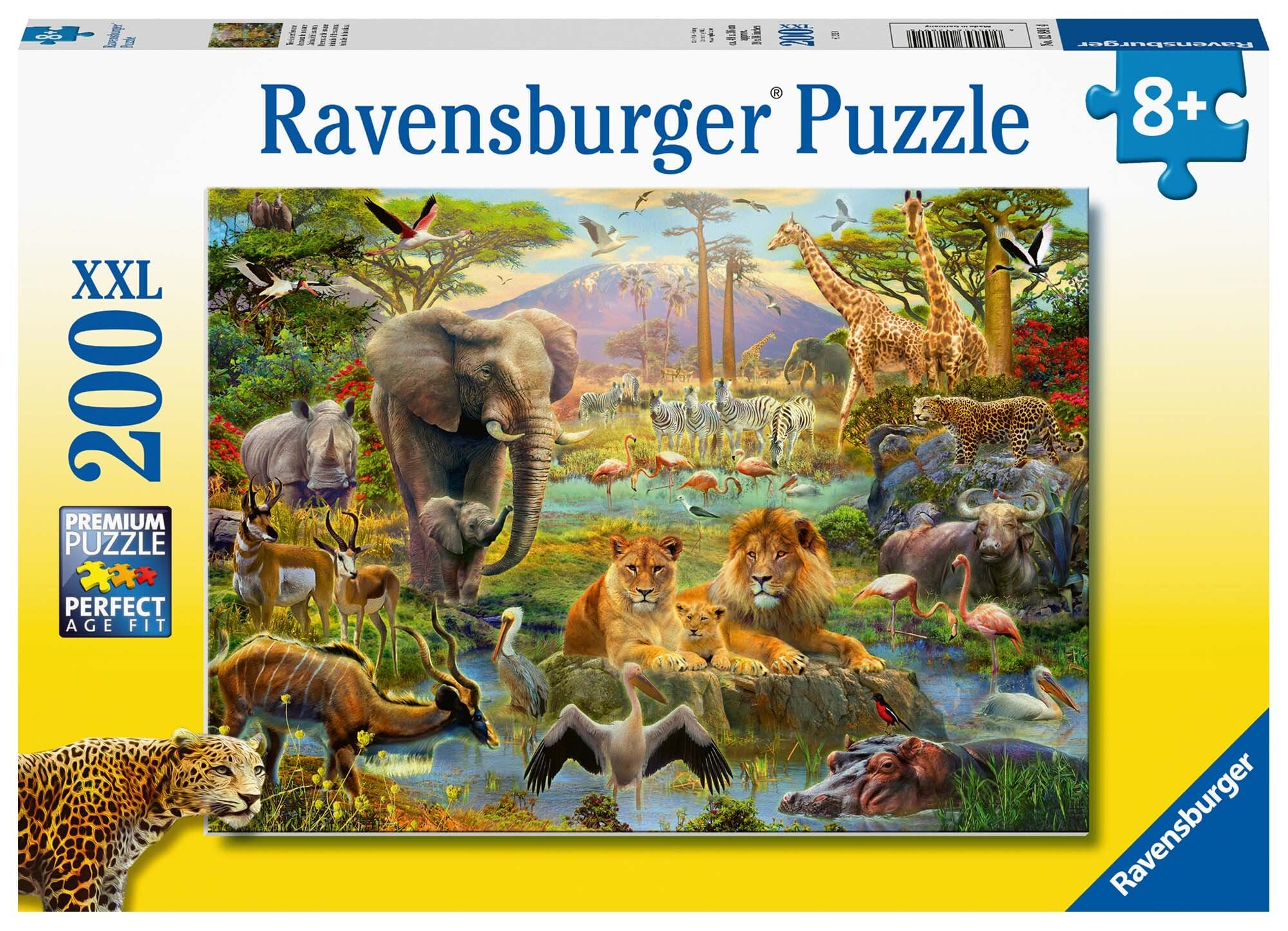 Ravensburger Puzzel - Dieren op de Savannah 200 stukjes XXL