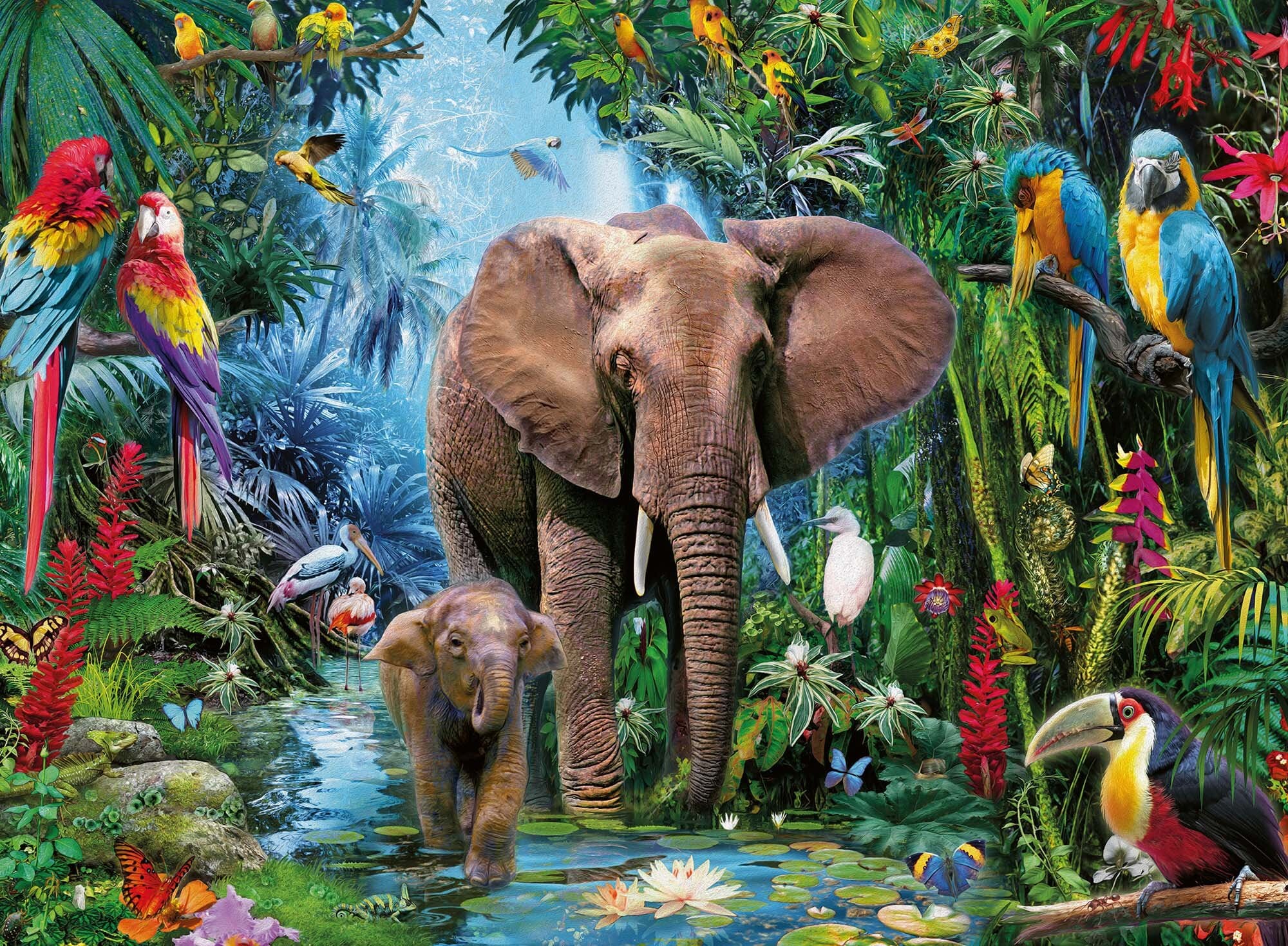 Ravensburger Puzzel - Safaridieren 150 stukjes XXL