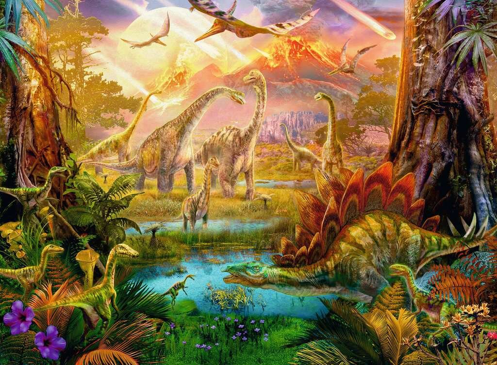 Ravensburger Puzzel - Land van de Dinosaurussen 500 stukjes