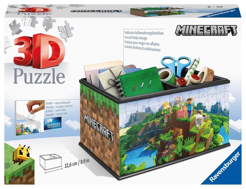 Ravensburger 3D Puzzel - Minecraft opbergdoos 216 stukjes