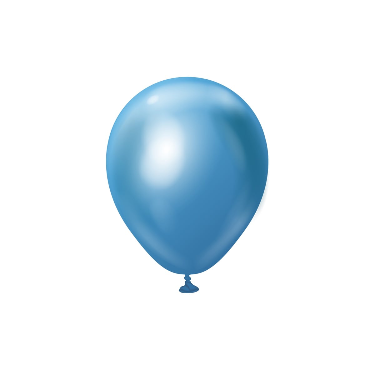 Ballonnen - Blauw Chroom 13 cm 25 stuks