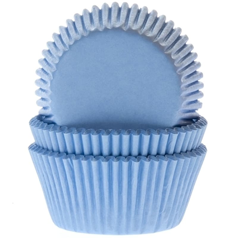 Muffinvormpjes - Lichtblauw 50 stuks