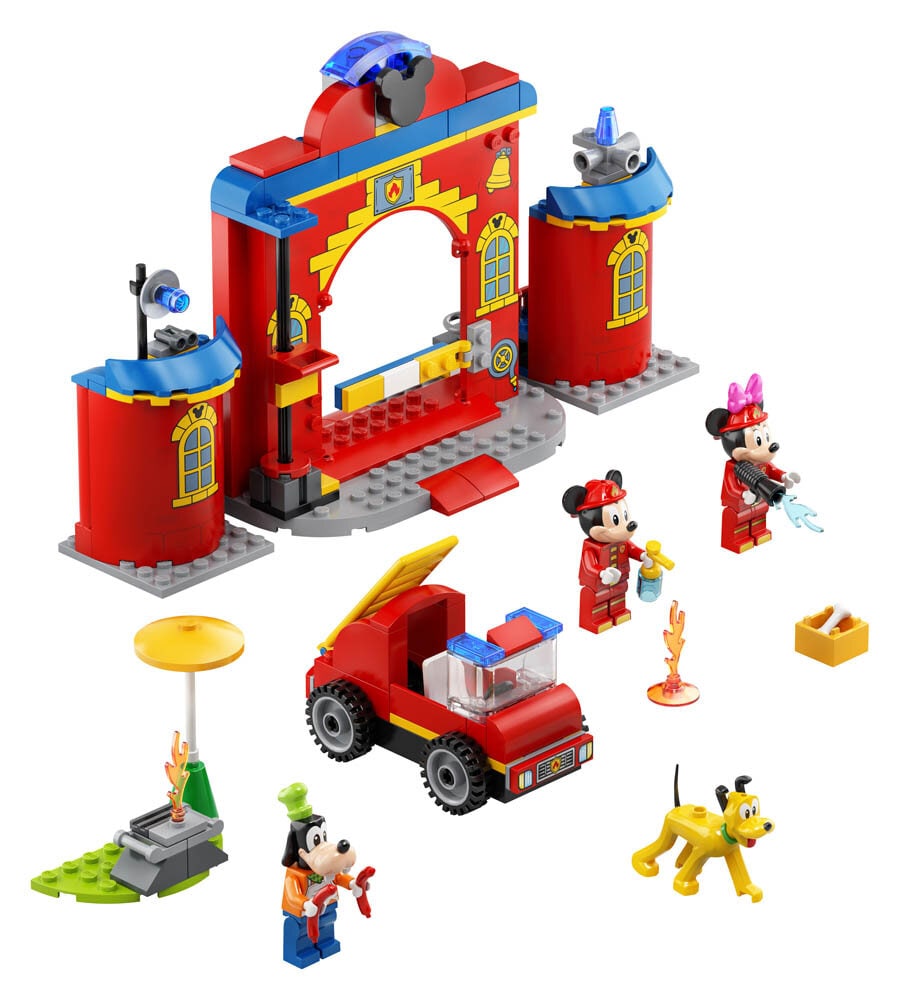 LEGO Mickey & Friends - Brandweerkazerne & auto 4+
