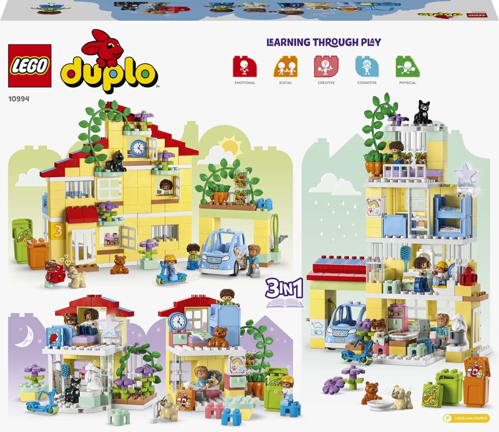 LEGO Duplo - 3in1 Familiehuis 3+