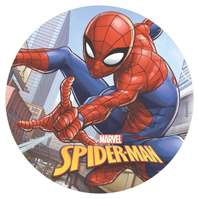Taartprint Spiderman - Ouwel 20 cm