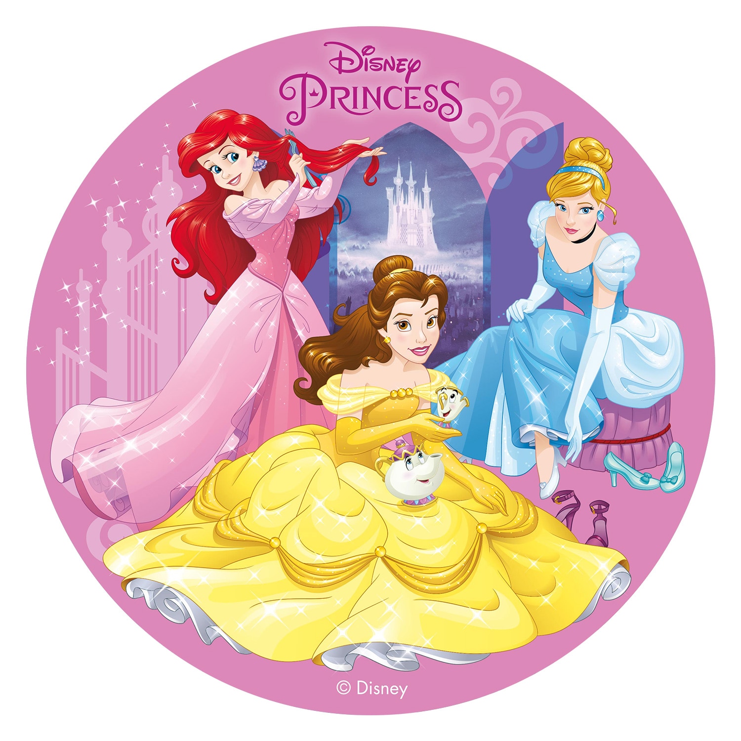 Taartprint Disney Prinsessen - Ouwel 20 cm