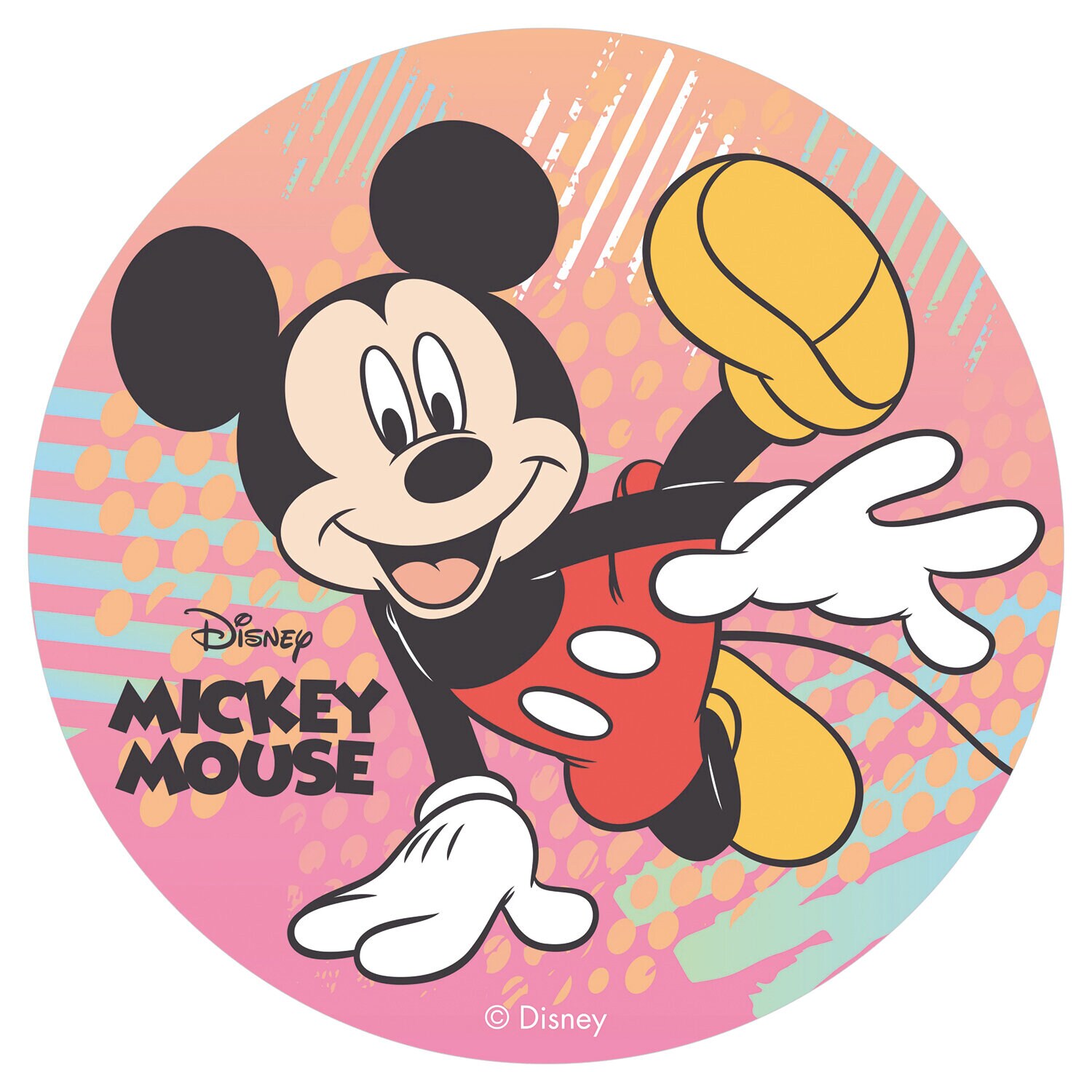 Taartprint Mickey Mouse - Ouwel 20 cm