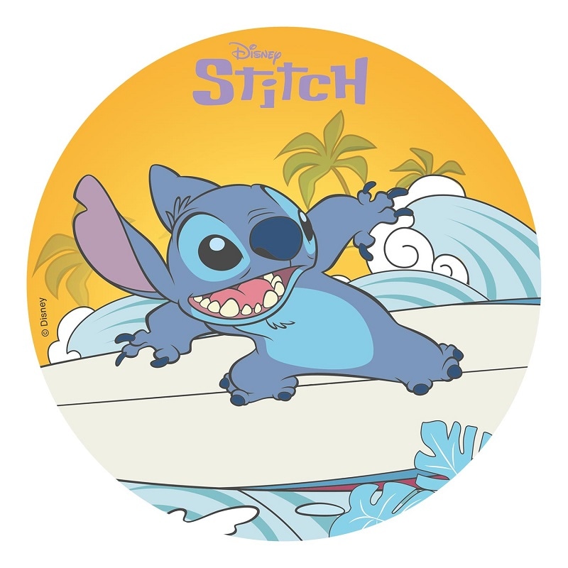 Taartprint Disney Lilo & Stitch - Ouwel 20 cm