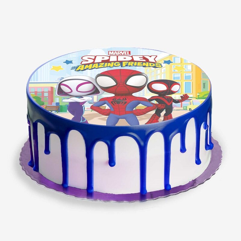 Taartprint Spidey - Ouwel 20 cm