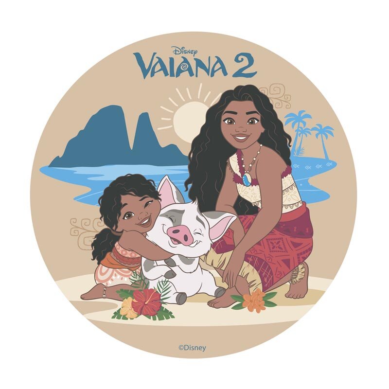 Taartprint Vaiana - Ouwel 20 cm