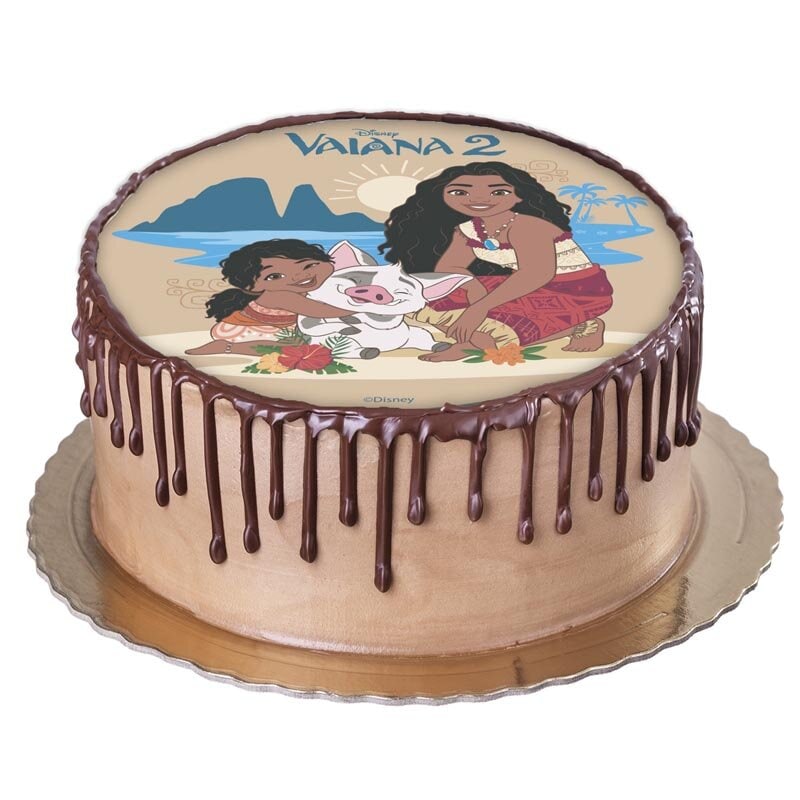 Taartprint Vaiana - Ouwel 20 cm