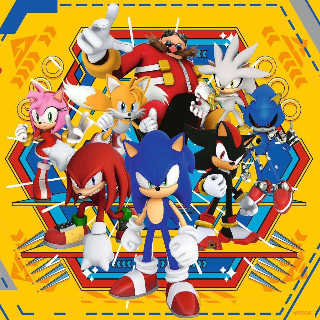 Ravensburger Puzzel - Sonic Core 3x49 stukjes