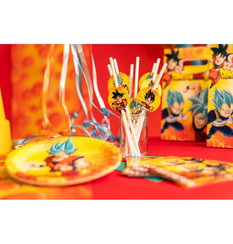 Dragon Ball - Kartonnen rietjes 8 stuks