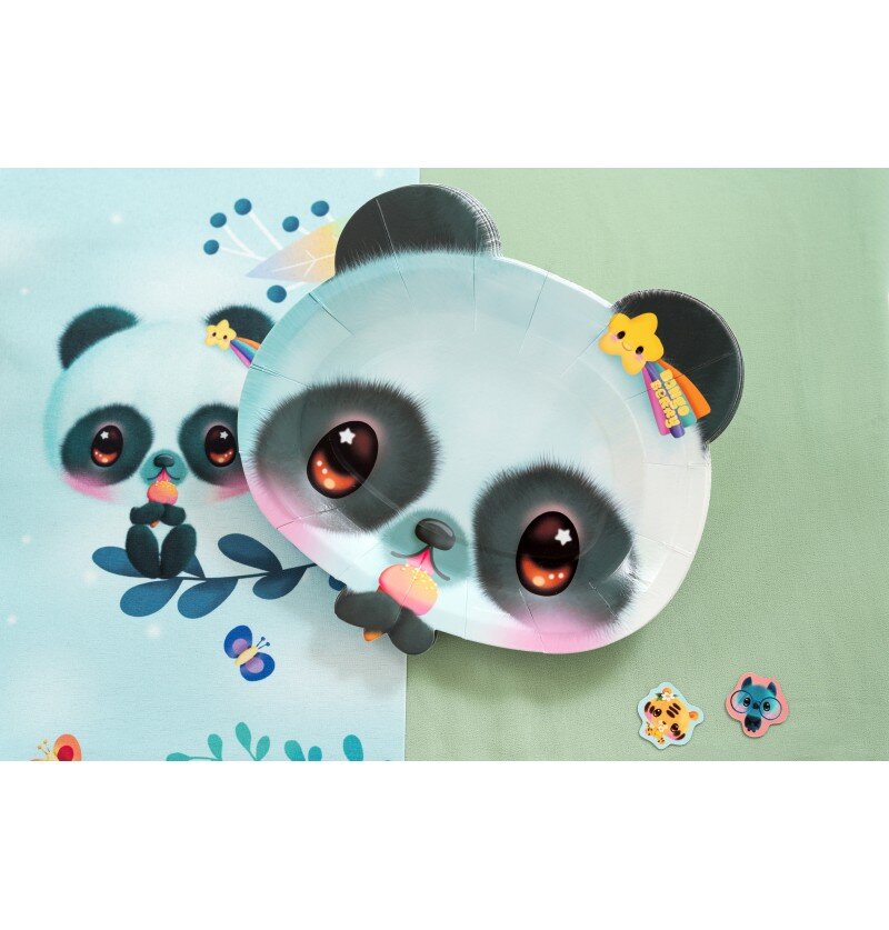 Bangoberry - Pally Panda bordjes 8 stuks