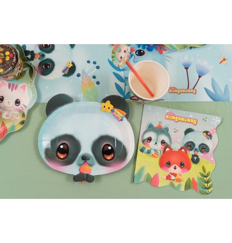 Bangoberry - Pally Panda bordjes 8 stuks