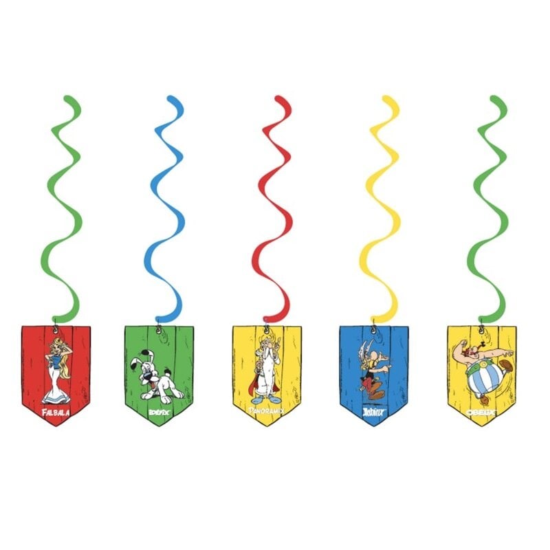 Asterix Hangdecoratie Whirls 5 stuks
