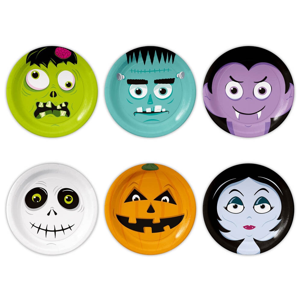 Halloween Monsters Borden 6 stuks