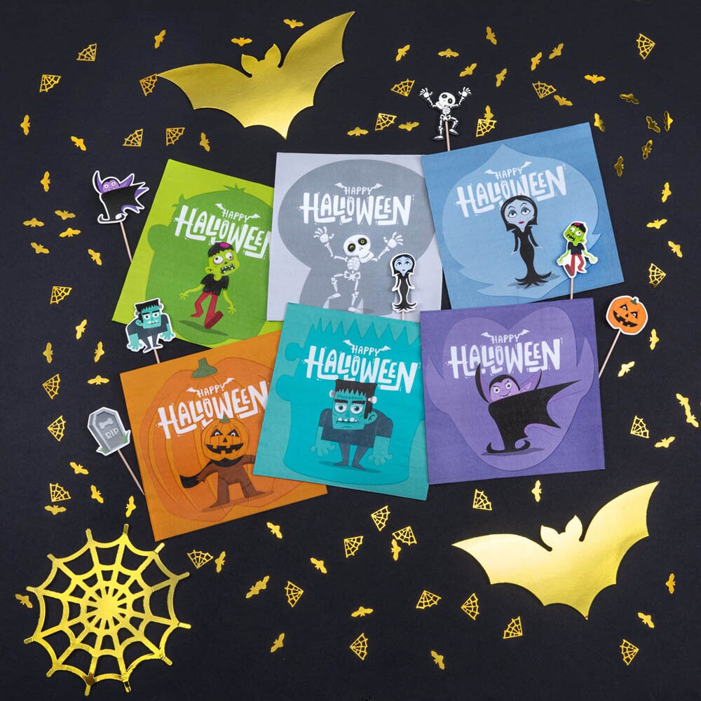 Halloween Monsters Servetten 12 stuks