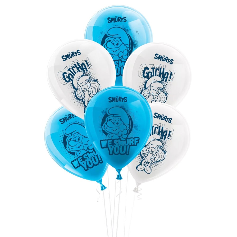De Smurfen - Ballonnen 10 stuks