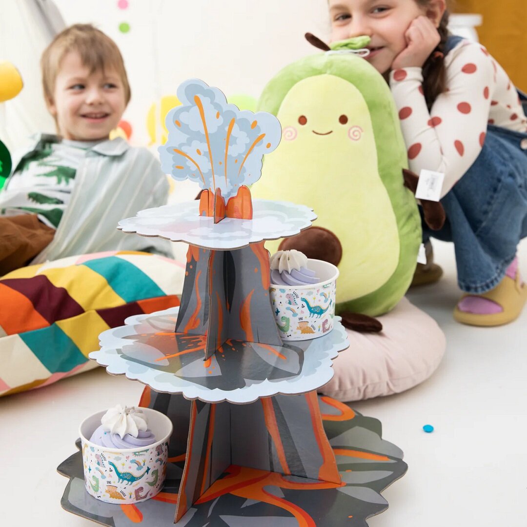Vulkaan Cupcakestandaard
