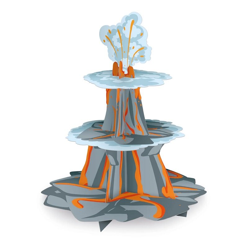 Vulkaan Cupcakestandaard