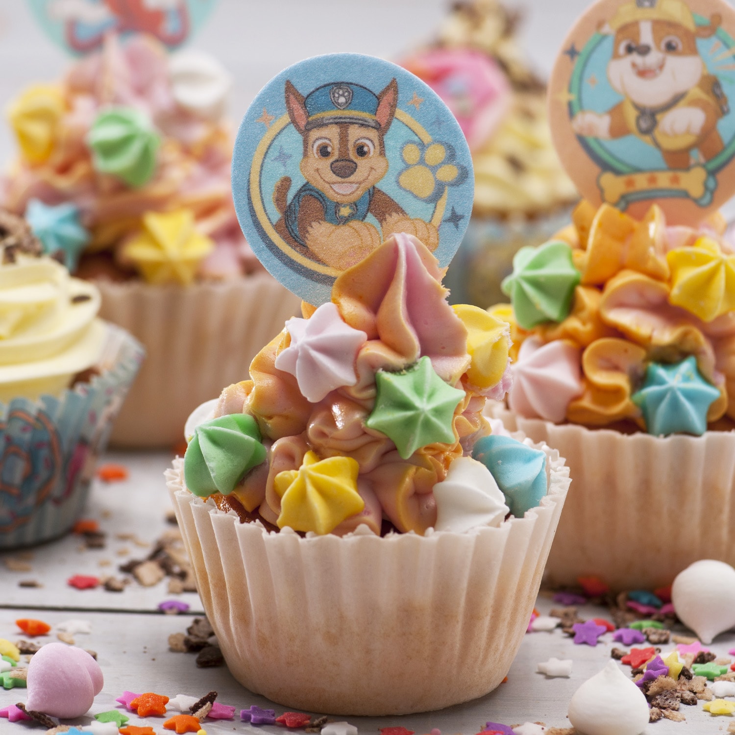 Paw Patrol - Muffindecoraties Ouwel 20 stuks