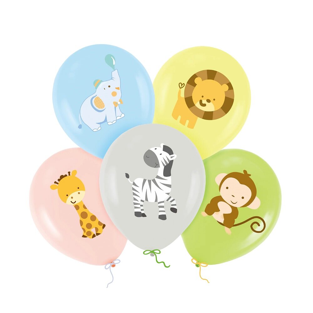Ballonnen Safari Dieren 5 stuks