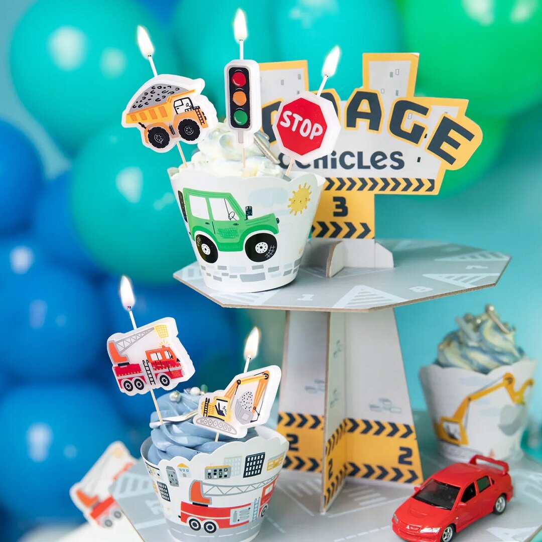 Voertuig Taartkaarsen 5-pack