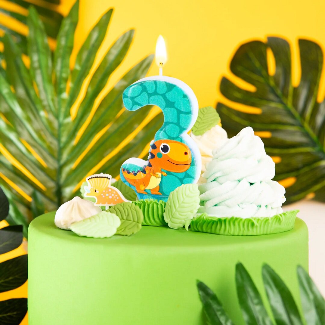 Taartkaars Dinosaurus 1-6 jaar