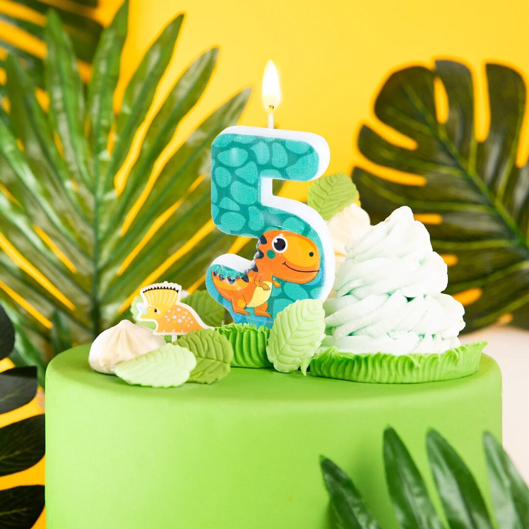 Taartkaars Dinosaurus 1-6 jaar