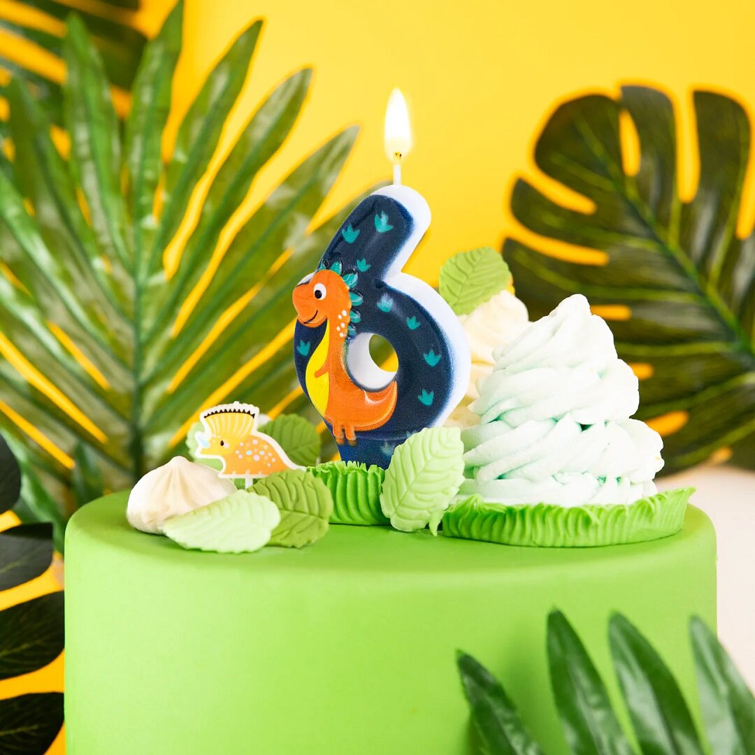 Taartkaars Dinosaurus 1-6 jaar