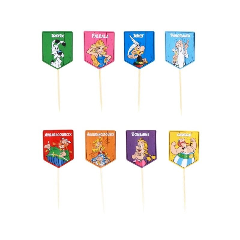 Asterix Caketoppers 8 stuks