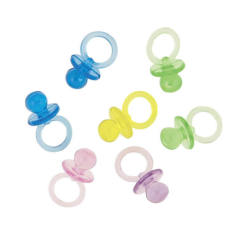 Babyshower speentjes in pasteltinten 18 stuks