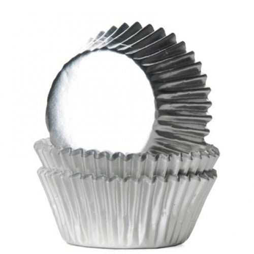 Muffinvormpjes Mini - Metallic Zilver 36 stuks