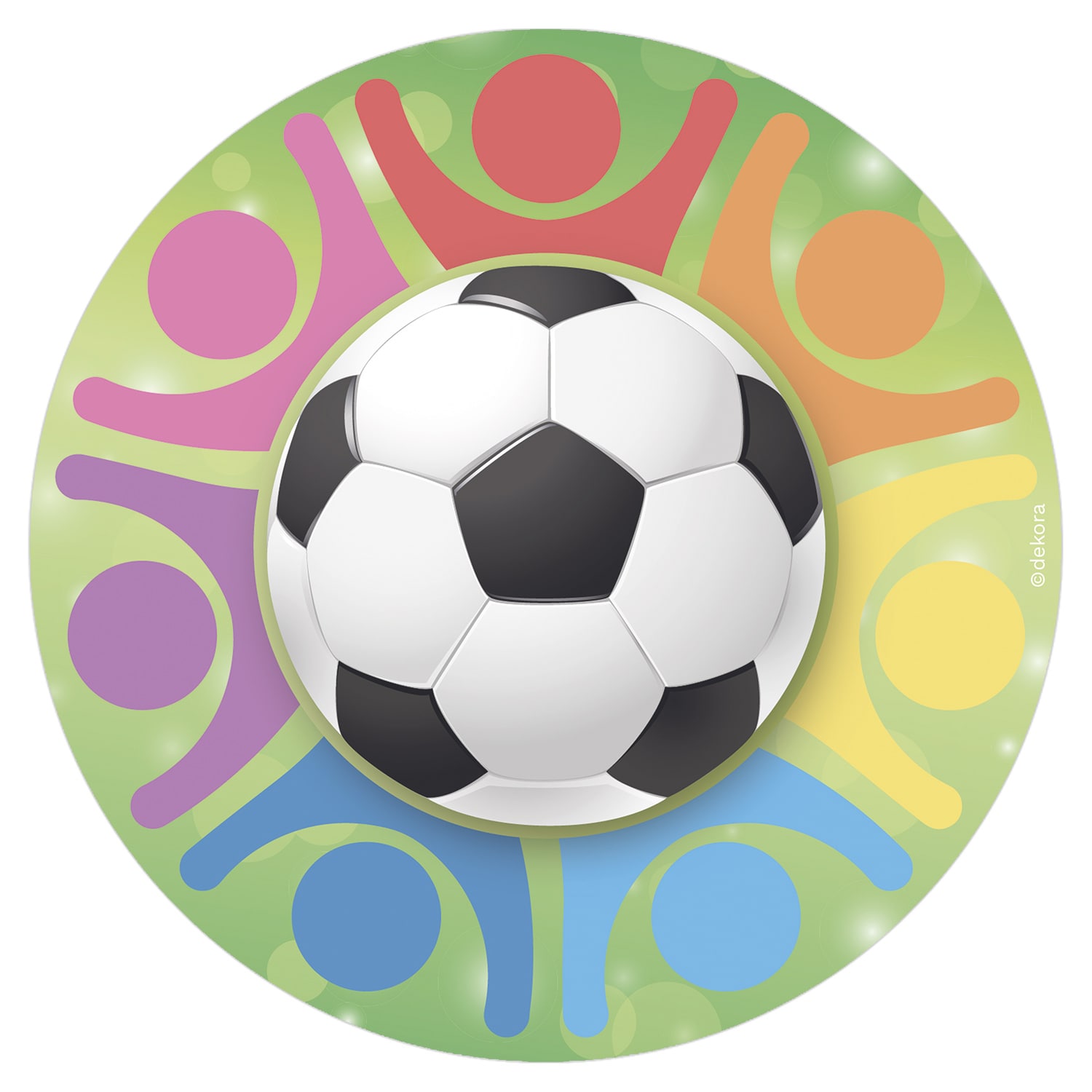 Taartprint Voetbalthema - Ouwel 20 cm