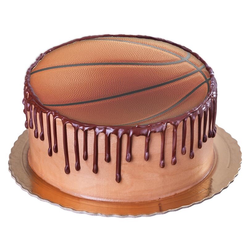 Taartprint Basketbal - Ouwel 20 cm