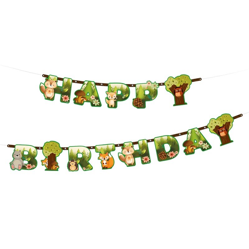 Bosvrienden - Slinger Happy Birthday 210 cm