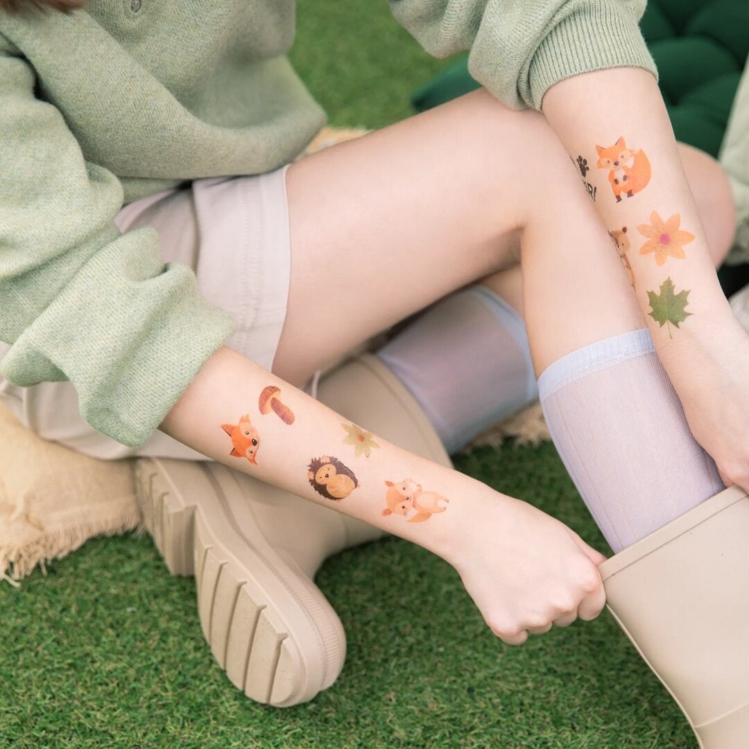 Bosvriendjes neptattoos voor kinderen 20 stuks