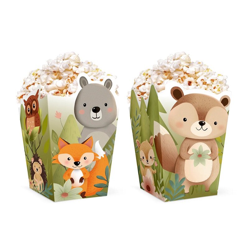 Bosvrienden - Popcornbakjes 6 stuks