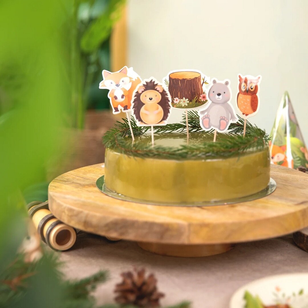 Bosvrienden - Caketoppers 9 stuks